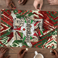 Burundi Independence Day Puzzle 1st July 1962 Distressed Grunge Flag Art - Broken Chains And Freedom Star