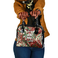 Burundi Independence Day Shoulder Handbag 1st July 1962 Distressed Grunge Flag Art - Broken Chains And Freedom Star