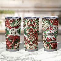 Burundi Independence Day Tumbler Cup 1st July 1962 Distressed Grunge Flag Art - Broken Chains And Freedom Star
