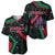 Jordan Black Iris Baseball Jersey with Flag Colors and Cultural Quote