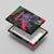 Jordan Black Iris Canvas Wall Art with Flag Colors and Cultural Quote