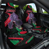 Jordan Black Iris Car Seat Cover with Flag Colors and Cultural Quote