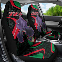 Jordan Black Iris Car Seat Cover with Flag Colors and Cultural Quote