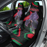 Jordan Black Iris Car Seat Cover with Flag Colors and Cultural Quote