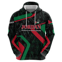 Jordan Black Iris Hoodie with Flag Colors and Cultural Quote