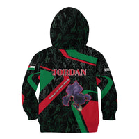 Jordan Black Iris Kid Hoodie with Flag Colors and Cultural Quote