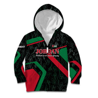 Jordan Black Iris Kid Hoodie with Flag Colors and Cultural Quote