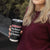 Jordan Black Iris Tumbler Cup with Flag Colors and Cultural Quote