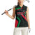 Jordan Black Iris Women Sleeveless Polo Shirt with Flag Colors and Cultural Quote