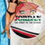 Jordan Emblem Beach Blanket with Flag Colors and Desert Spirit Quote
