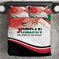 Jordan Emblem Bedding Set with Flag Colors and Desert Spirit Quote