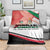 Jordan Emblem Blanket with Flag Colors and Desert Spirit Quote