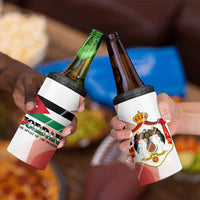 Jordan Emblem 4 in 1 Can Cooler Tumbler with Flag Colors and Desert Spirit Quote