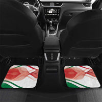 Jordan Emblem Car Mats with Flag Colors and Desert Spirit Quote