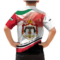 Jordan Emblem Family Matching Mermaid Dress and Hawaiian Shirt with Flag Colors and Desert Spirit Quote