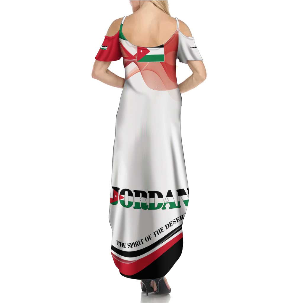 Jordan Emblem Family Matching Summer Maxi Dress and Hawaiian Shirt with Flag Colors and Desert Spirit Quote