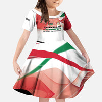 Jordan Emblem Family Matching Tank Maxi Dress and Hawaiian Shirt with Flag Colors and Desert Spirit Quote