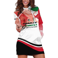 Jordan Emblem Hoodie Dress with Flag Colors and Desert Spirit Quote