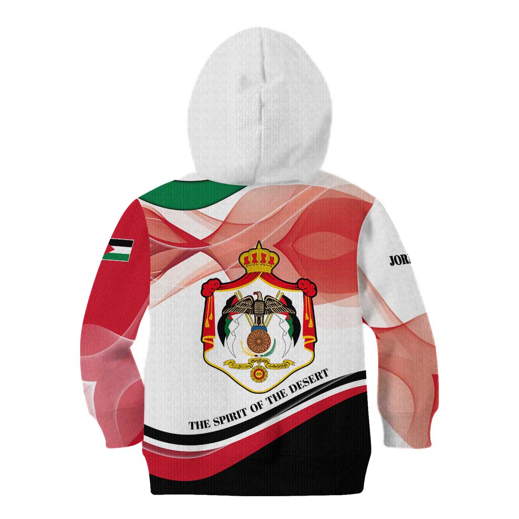 Jordan Emblem Kid Hoodie with Flag Colors and Desert Spirit Quote