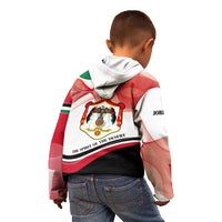 Jordan Emblem Kid Hoodie with Flag Colors and Desert Spirit Quote