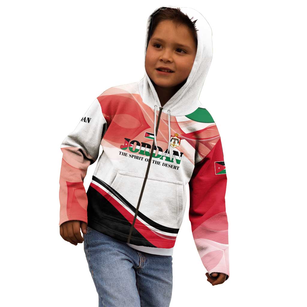 Jordan Emblem Kid Hoodie with Flag Colors and Desert Spirit Quote