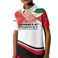 Jordan Emblem Kid Polo Shirt with Flag Colors and Desert Spirit Quote
