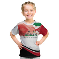 Jordan Emblem Kid T Shirt with Flag Colors and Desert Spirit Quote