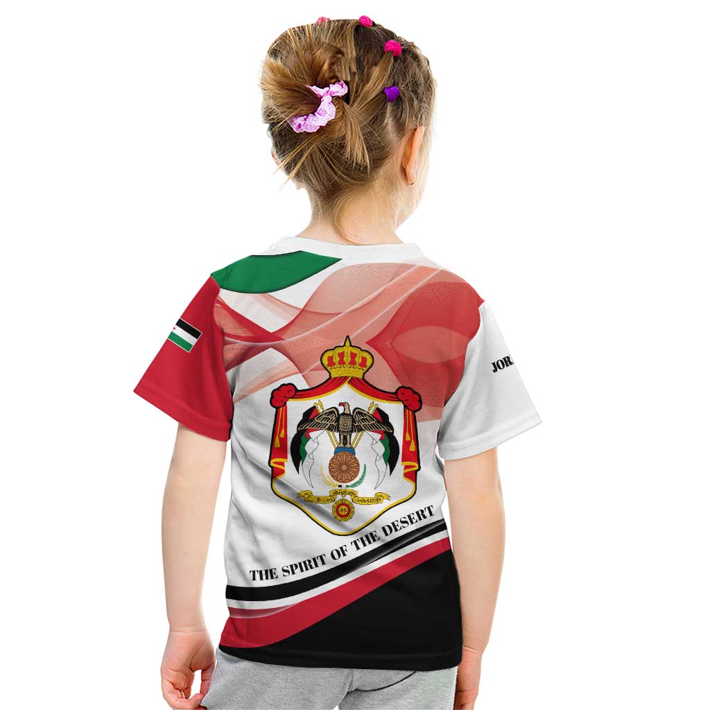 Jordan Emblem Kid T Shirt with Flag Colors and Desert Spirit Quote