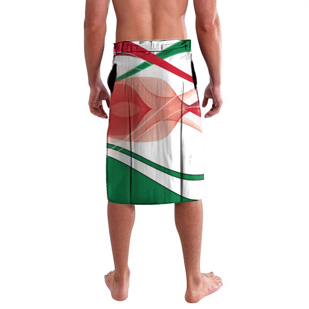 Jordan Emblem Lavalava with Flag Colors and Desert Spirit Quote