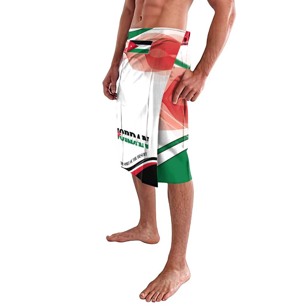 Jordan Emblem Lavalava with Flag Colors and Desert Spirit Quote