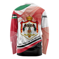 Jordan Emblem Long Sleeve Shirt with Flag Colors and Desert Spirit Quote