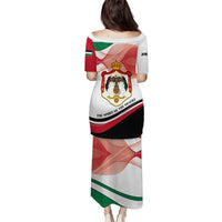 Jordan Emblem Puletasi with Flag Colors and Desert Spirit Quote