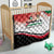 Jordan Emblem Quilt with Flag Colors and Desert Spirit Quote