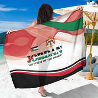 Jordan Emblem Sarong with Flag Colors and Desert Spirit Quote