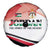 Jordan Emblem Spare Tire Cover with Flag Colors and Desert Spirit Quote