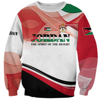 Jordan Emblem Sweatshirt with Flag Colors and Desert Spirit Quote