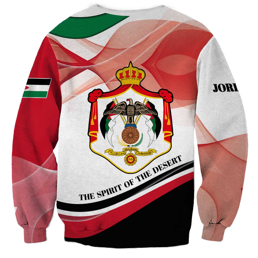 Jordan Emblem Sweatshirt with Flag Colors and Desert Spirit Quote
