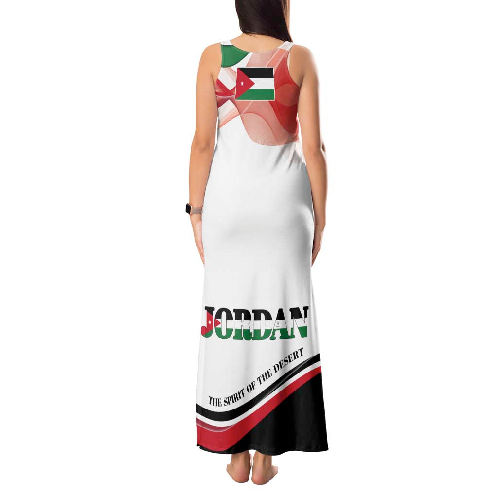 Jordan Emblem Tank Maxi Dress with Flag Colors and Desert Spirit Quote