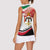 Jordan Emblem Women Sleeveless Polo Shirt with Flag Colors and Desert Spirit Quote