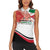 Jordan Emblem Women Sleeveless Polo Shirt with Flag Colors and Desert Spirit Quote