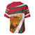 Wadi Rum Desert Baseball Jersey with Camel Rider and Jordan Flag Colors