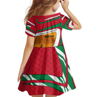 Wadi Rum Desert Family Matching Off Shoulder Maxi Dress and Hawaiian Shirt with Camel Rider and Jordan Flag Colors