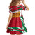 Wadi Rum Desert Family Matching Summer Maxi Dress and Hawaiian Shirt with Camel Rider and Jordan Flag Colors