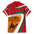 Wadi Rum Desert Family Matching Summer Maxi Dress and Hawaiian Shirt with Camel Rider and Jordan Flag Colors