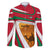 Wadi Rum Desert Family Matching Summer Maxi Dress and Hawaiian Shirt with Camel Rider and Jordan Flag Colors
