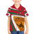 Wadi Rum Desert Family Matching Summer Maxi Dress and Hawaiian Shirt with Camel Rider and Jordan Flag Colors