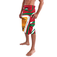 Wadi Rum Desert Lavalava with Camel Rider and Jordan Flag Colors