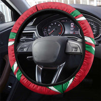 Wadi Rum Desert Steering Wheel Cover with Camel Rider and Jordan Flag Colors