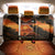 Jordan Desert Sunset Back Car Seat Cover with Camel and Traditional Geometric Pattern