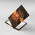 Jordan Desert Sunset Canvas Wall Art with Camel and Traditional Geometric Pattern